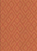 Machine Washable Transitional Neon Orange Rug, wshpat3182brn