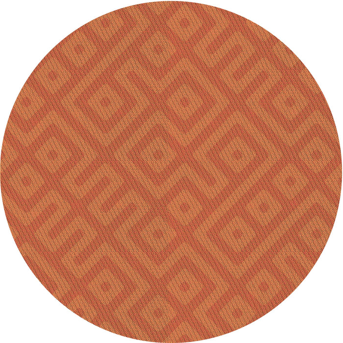 Square Machine Washable Transitional Neon Orange Rug in a Living Room, wshpat3182brn