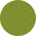 Square Patterned Pistachio Green Rug, pat3182grn