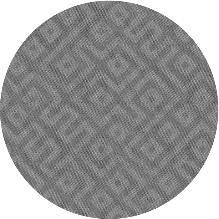 Square Patterned Gray Rug, pat3182gry