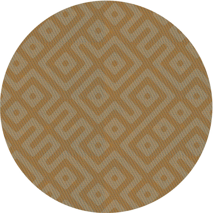 Square Patterned Peru Brown Rug, pat3182lblu