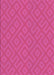 Machine Washable Transitional Deep Pink Rug, wshpat3182pur