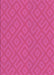 Patterned Deep Pink Rug, pat3182pur