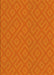 Patterned Neon Orange Rug, pat3182yw