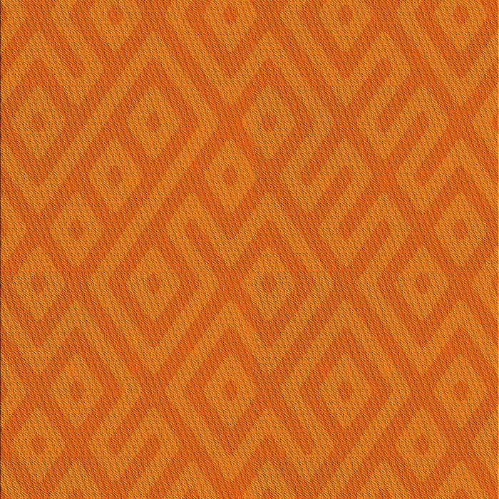 Patterned Neon Orange Rug, pat3182yw