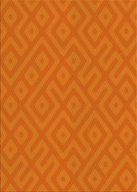 Machine Washable Transitional Neon Orange Rug, wshpat3182yw