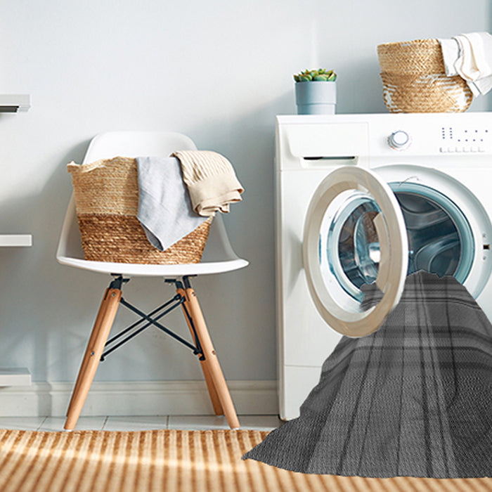 Machine Washable Transitional Gray Rug in a Washing Machine, wshpat3183gry