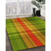 Patterned Pistachio Green Rug in Family Room, pat3183yw
