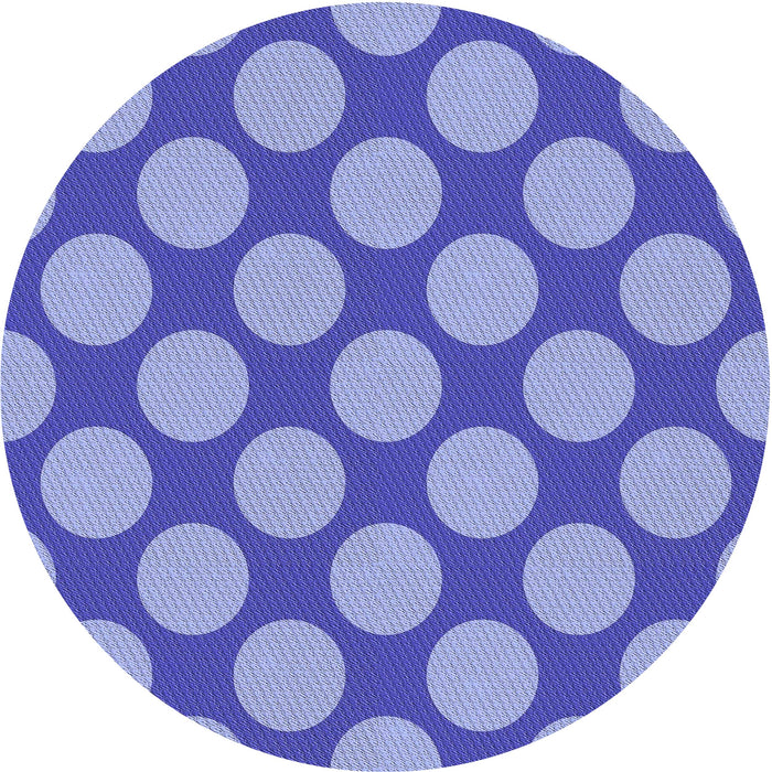Square Patterned Denim Blue Rug, pat3184blu