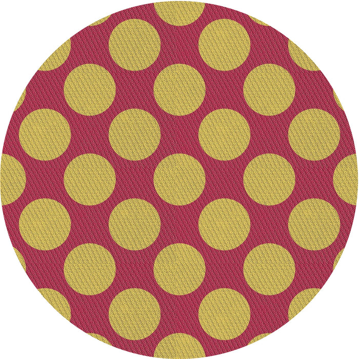 Square Patterned Crimson Red Rug, pat3184brn