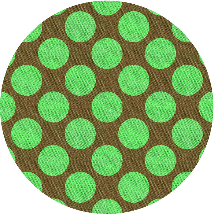 Square Patterned Oak Brown Rug, pat3184grn