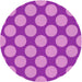 Square Patterned Violet Purple Rug, pat3184pur