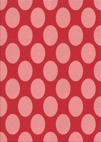 Machine Washable Transitional Red Rug, wshpat3184rd