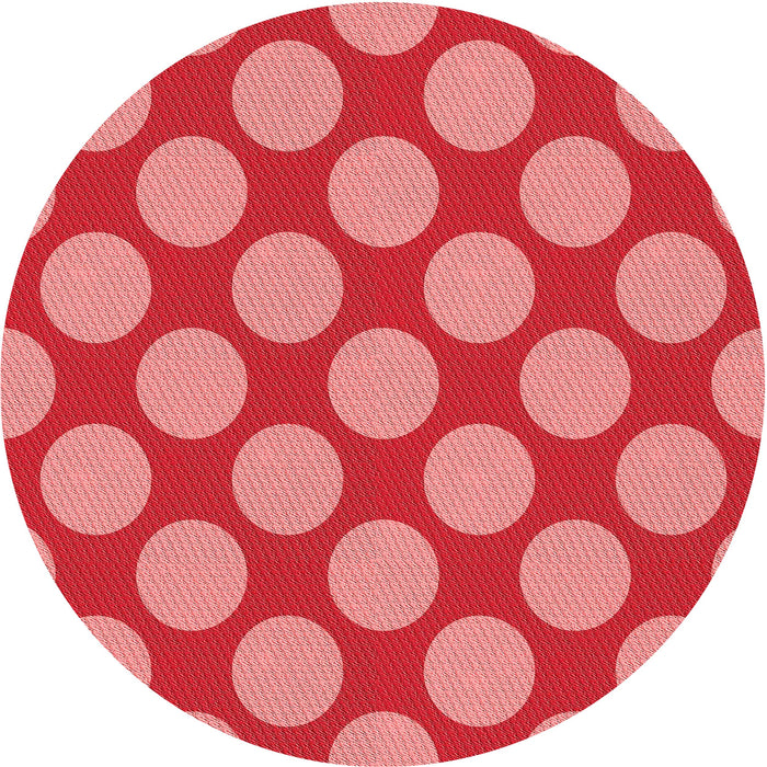 Square Patterned Red Rug, pat3184rd