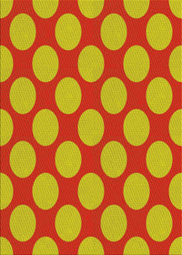 Machine Washable Transitional Neon Red Rug, wshpat3184yw