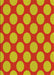 Patterned Neon Red Rug, pat3184yw