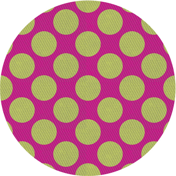 Sideview of Patterned Deep Pink Modern Rug, pat3184