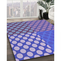 Patterned Amethyst Purple Rug, pat3185blu