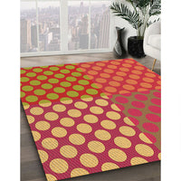 Patterned Orange Rug, pat3185org