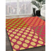 Patterned Orange Rug in Family Room, pat3185org