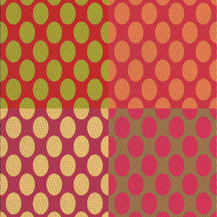 Patterned Orange Rug, pat3185org