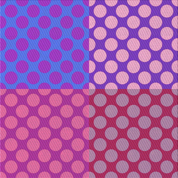 Round Patterned Neon Pink Rug, pat3185pur