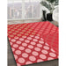 Machine Washable Transitional Red Rug in a Family Room, wshpat3185rd