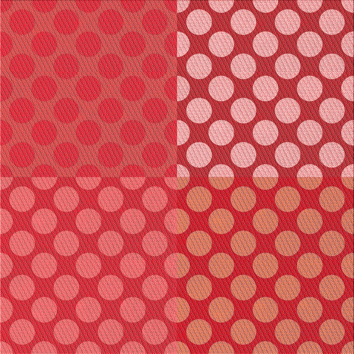 Round Patterned Red Rug, pat3185rd