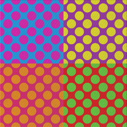 Square Patterned Deep Pink Modern Rug, pat3185