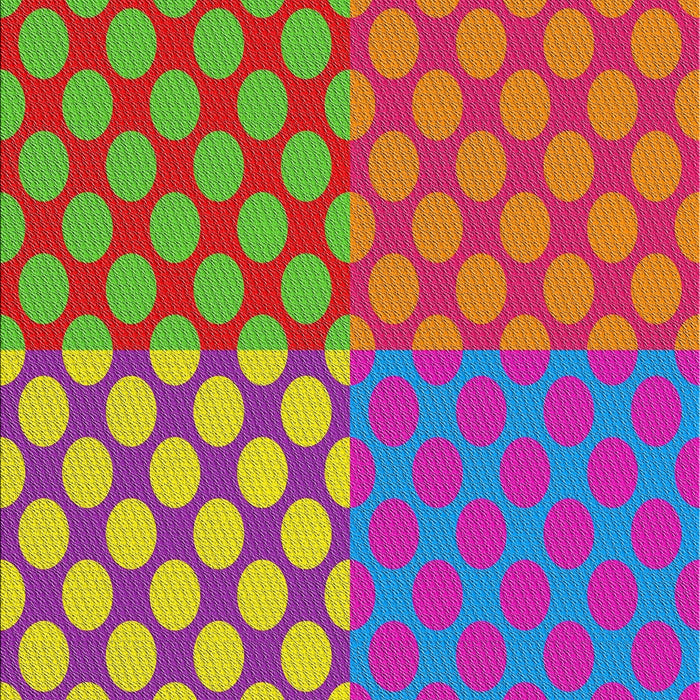 Patterned Deep Pink Modern Rug, pat3185