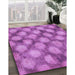 Machine Washable Transitional Orchid Purple Rug in a Family Room, wshpat3186pur