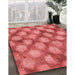 Machine Washable Transitional Red Rug in a Family Room, wshpat3186rd