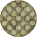 Sideview of Patterned Antique Bronze Green Novelty Rug, pat3186