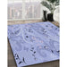 Machine Washable Transitional Blue Rug in a Family Room, wshpat3187blu