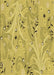 Machine Washable Transitional Bright Gold Yellow Rug, wshpat3187brn