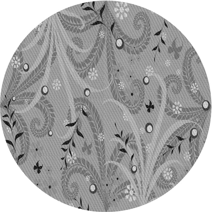 Square Patterned Cloud Gray Rug, pat3187gry