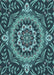 Patterned Deep-Sea Blue Rug, pat3188lblu