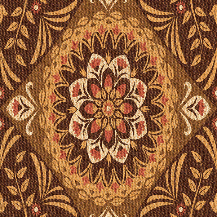 Machine Washable Transitional Orange Rug, wshpat3188org