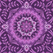 Round Patterned Purple Rug, pat3188pur