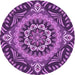 Square Patterned Purple Rug, pat3188pur