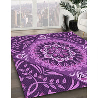 Patterned Purple Rug, pat3188pur