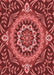 Patterned Cranberry Red Rug, pat3188rd