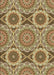 Patterned Saddle Brown Rug, pat3189brn