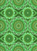Patterned Green Rug, pat3189grn