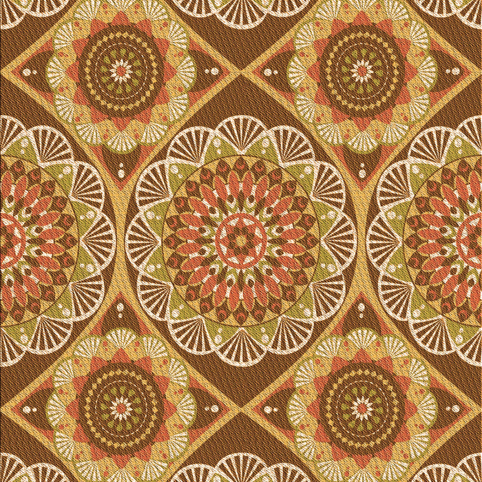 Patterned Orange Rug, pat3189org