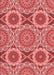 Patterned Red Rug, pat3189rd