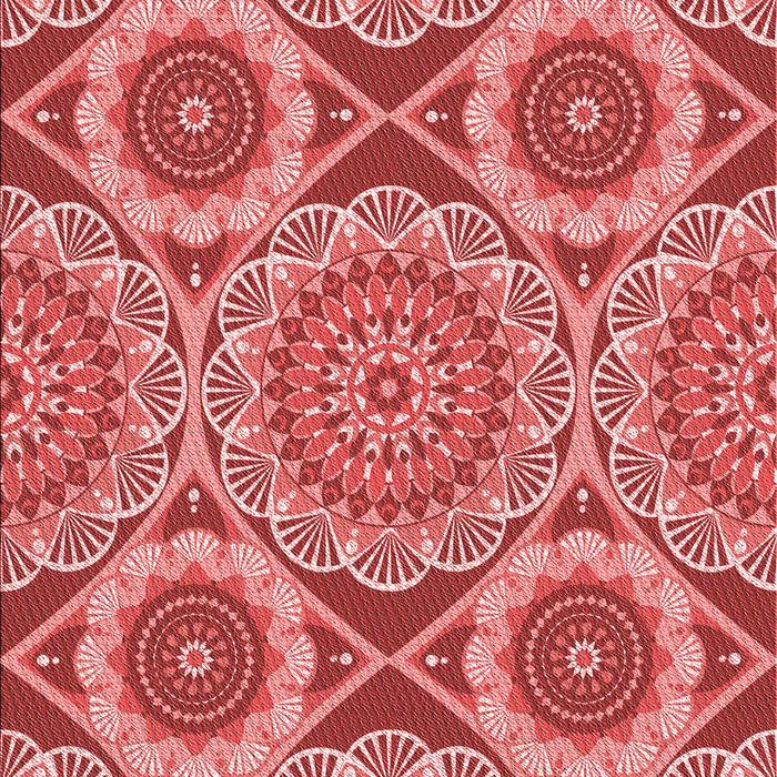 Patterned Red Rug, pat3189rd