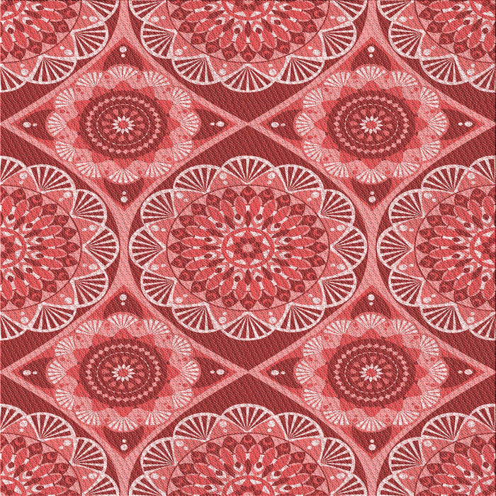 Round Machine Washable Transitional Red Rug, wshpat3189rd