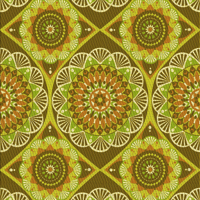 Patterned Golden Brown Yellow Rug, pat3189yw