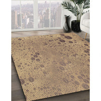 Patterned Brown Sand Brown Rug, pat319brn